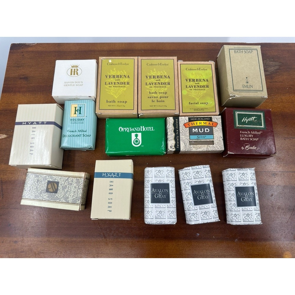 Vintage Lot of 15 Hotel Motel Resort Travel Size Mini Bar‎ Bath Soaps